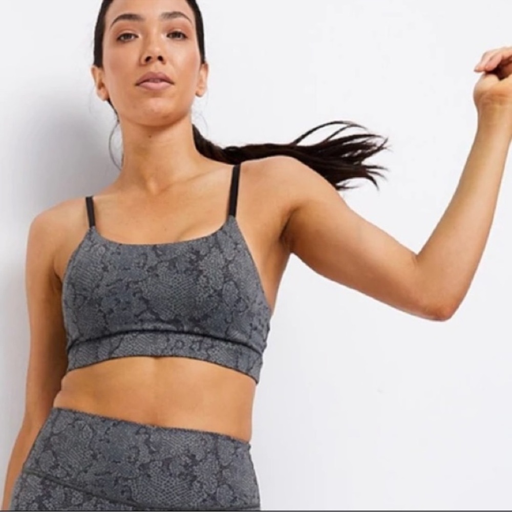 ALLFENIX - Powder Cheetah Sports Bra size XS NWT